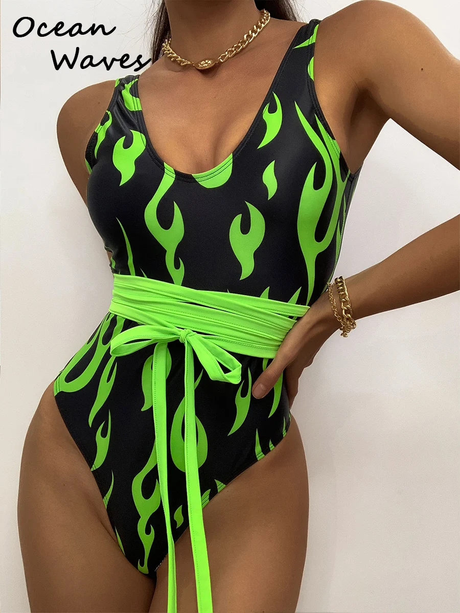 2022 New Flame Print One Piece Sexy Women's Swimsuit Vintage Elegant Swimwear Lady Bathing Suit Bather Oversize Female Beachwear
2022 New Flame Print One Piece Sexy Women's Swimsuit Vintage Elegant Swimwear Lady Bathing Suit Bather Oversize Female Beachwear