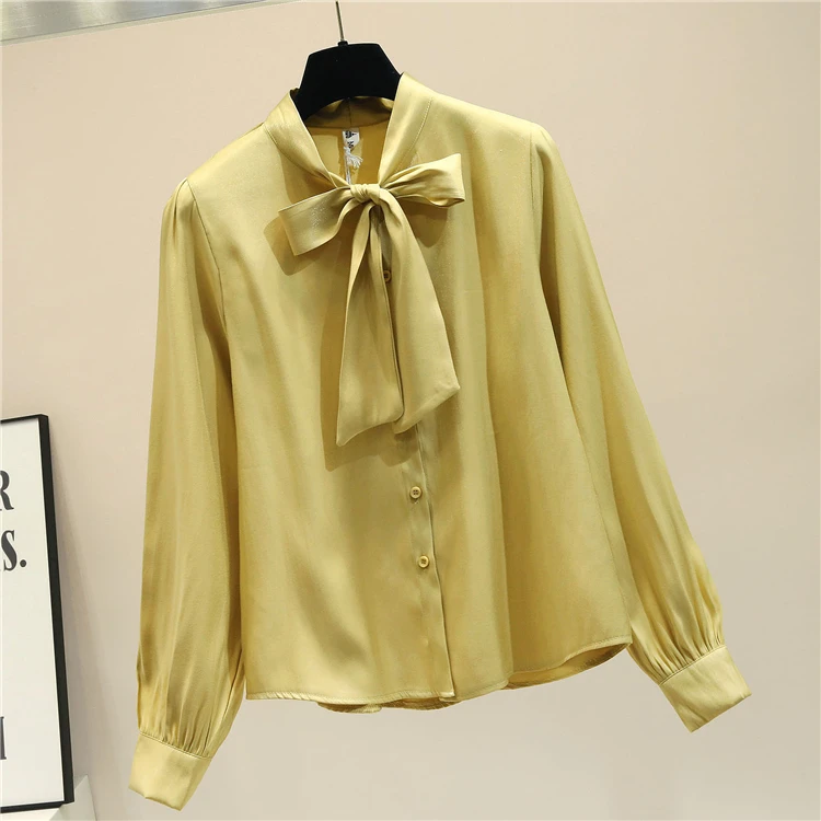 Women's 2021 Autumn All-Match Lace-up Bow Loose Blouse Plain Shirt Camisas De Mujer Long Sleeve Blusas Women Clothes Camisa
Women's 2021 Autumn All-Match Lace-up Bow Loose Blouse Plain Shirt Camisas De Mujer Long Sleeve Blusas Women Clothes Camisa