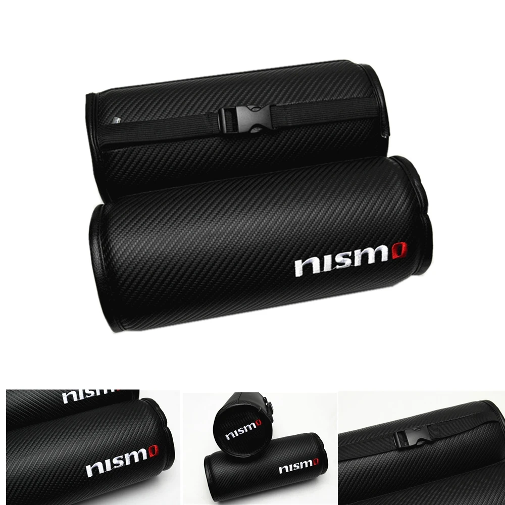 2 шт. подушка для шеи Nismo черная круглая из углеродного волокна автомобильного