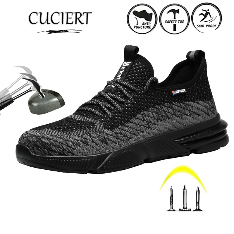 Men's Sports Boots Outdoor Safety Shoes Steel-toed Work Shoe Protective Boots Light Breathable Anti-smash Anti-puncture Sneakers
Men's Sports Boots Outdoor Safety Shoes Steel-toed Work Shoe Protective Boots Light Breathable Anti-smash Anti-puncture Sneakers