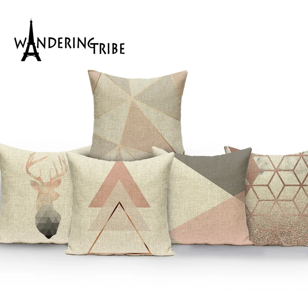 Pink Geometric Nordic Cushion Cover Simple Throw Pillow Cover Unicorn Polyester Cushion Case Sofa Bed Decorative Pillow Cases
Pink Geometric Nordic Cushion Cover Simple Throw Pillow Cover Unicorn Polyester Cushion Case Sofa Bed Decorative Pillow Cases