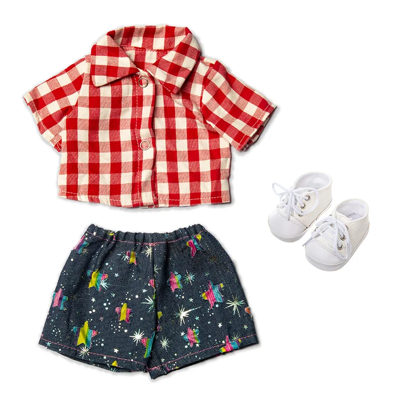 2021 New Baby New Born Fit 18 inch Doll Clothes Accessories Red Plaid Clothes Shorts Clothes For Baby Birthday Gift
2021 New Baby New Born Fit 18 inch Doll Clothes Accessories Red Plaid Clothes Shorts Clothes For Baby Birthday Gift