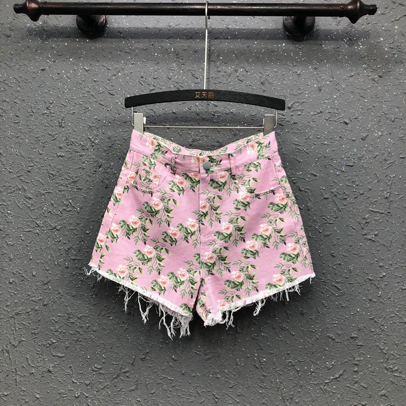 StreetWear Tassel Pink Floral Denim Shorts Women Fashion 2021 Summer All-Match Slimming Wide Leg Shorts Biker Shorts Hot Pants
StreetWear Tassel Pink Floral Denim Shorts Women Fashion 2021 Summer All-Match Slimming Wide Leg Shorts Biker Shorts Hot Pants