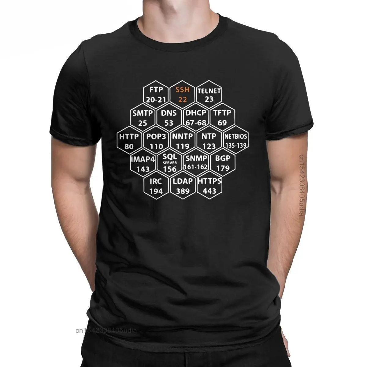 Men's Hacker Port Numbers Graphic T Shirts Linux Pure Cotton Camisa Streetwear Funny Vintage Tee Shirt for Men Camisas T-Shirt
Men's Hacker Port Numbers Graphic T Shirts Linux Pure Cotton Camisa Streetwear Funny Vintage Tee Shirt for Men Camisas T-Shirt