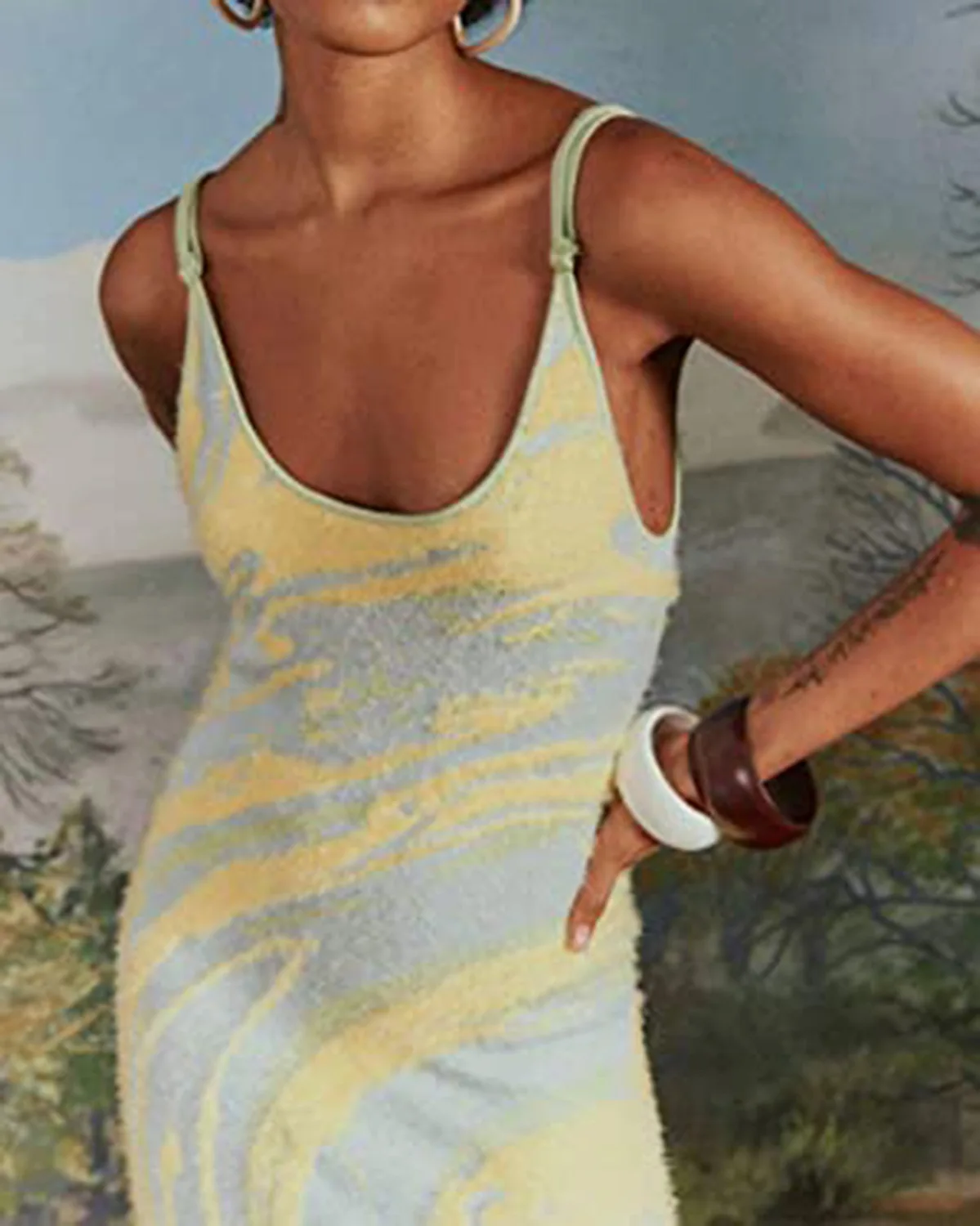 2021 Print Knit Bodycon Dress Women Green Y2K Summer Hollow Out Sexy Sleeveless Spaghetti Strap Beach Midi Dresses Party
2021 Print Knit Bodycon Dress Women Green Y2K Summer Hollow Out Sexy Sleeveless Spaghetti Strap Beach Midi Dresses Party