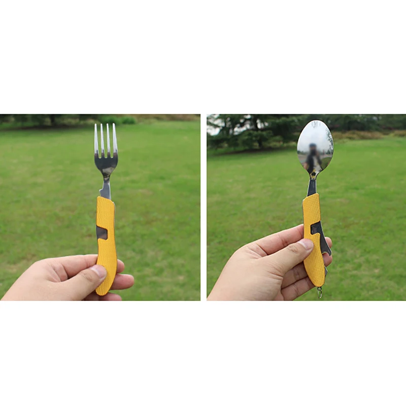 Camping Tableware 4 In 1 Outdoor Cooking Supplies Spoon Folding Pocket For Picnics Hiking Survival Multifunction Kamp Tools
Camping Tableware 4 In 1 Outdoor Cooking Supplies Spoon Folding Pocket For Picnics Hiking Survival Multifunction Kamp Tools