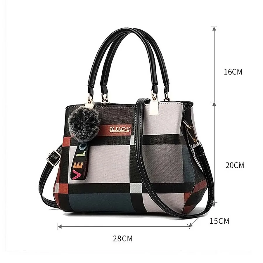 Women's Bag 2021 New Cool Trendy Fashion Big Bag Lattice Pattern Handbag Fur Ball Bag Shoulder Bag Messenger Bag Handbag
Women's Bag 2021 New Cool Trendy Fashion Big Bag Lattice Pattern Handbag Fur Ball Bag Shoulder Bag Messenger Bag Handbag