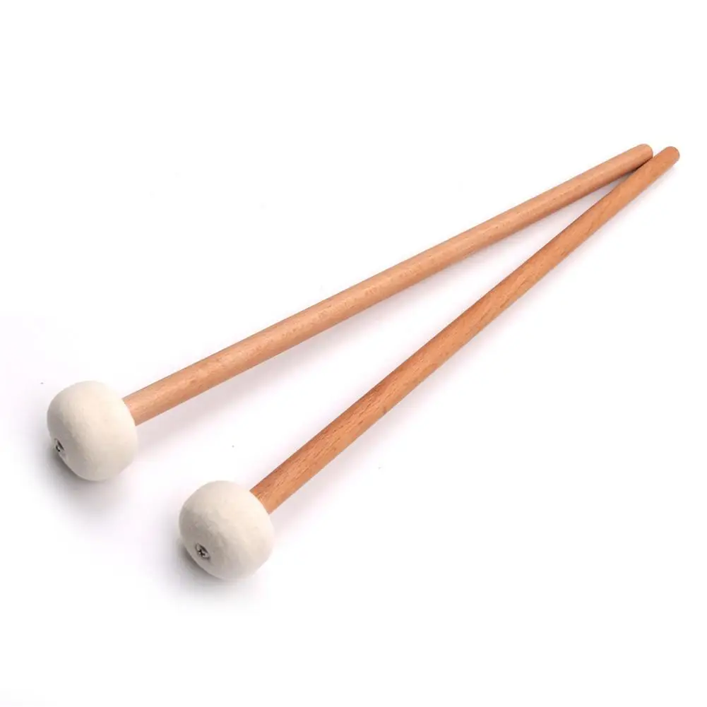 2pcs Timpani Mallet Drumstick Felt Head Wood Handle Anti-slip Bass Drum Sticks Indispensable Accessory for Musical Instrument
2pcs Timpani Mallet Drumstick Felt Head Wood Handle Anti-slip Bass Drum Sticks Indispensable Accessory for Musical Instrument