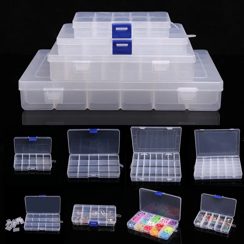 10/15/24/36 Plastic Storage Box Compartment Transparent Jewelry Portable Organizer Earrings Rings Small Drugs Storage Case
10/15/24/36 Plastic Storage Box Compartment Transparent Jewelry Portable Organizer Earrings Rings Small Drugs Storage Case