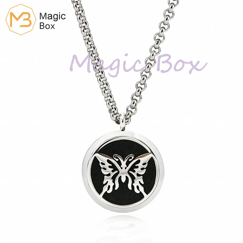 Aromatherapy Necklace Butterfly Oil Diffuser Pendant Steel Color Fashion Necklace Women
Aromatherapy Necklace Butterfly Oil Diffuser Pendant Steel Color Fashion Necklace Women