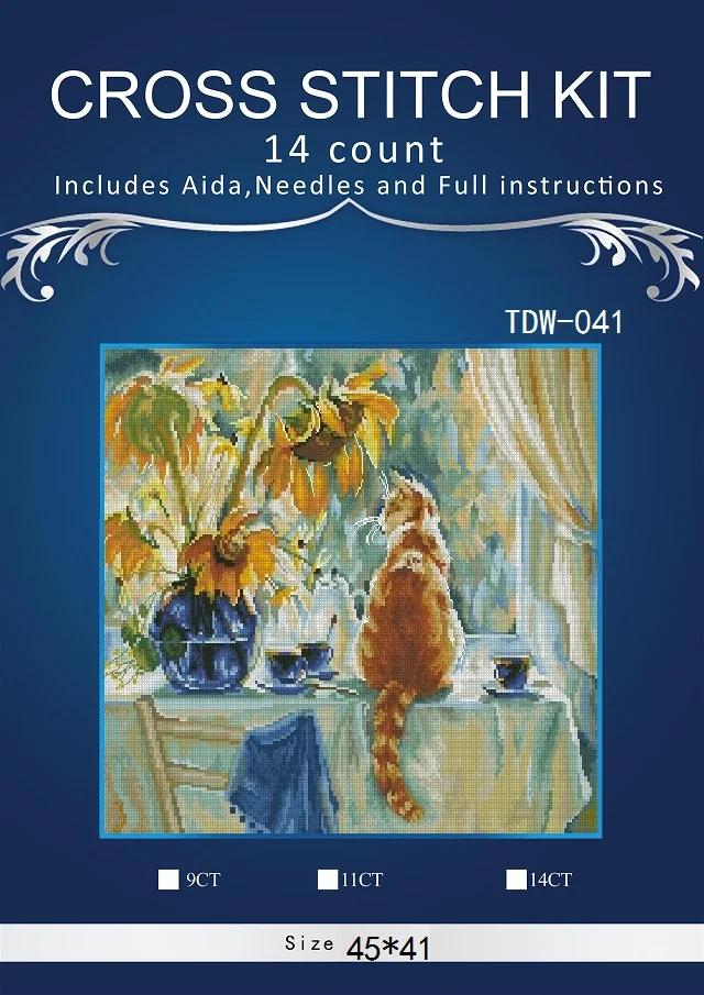 ONEROOM Embroidery Counted Cross Stitch Kits Needlework - Crafts 14 ct DMC DIY Arts Handmade Decor - Cats family
ONEROOM Embroidery Counted Cross Stitch Kits Needlework - Crafts 14 ct DMC DIY Arts Handmade Decor - Cats family