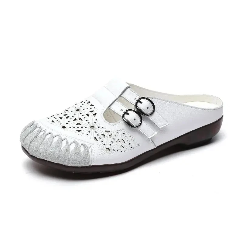 Breathable Hole Flats Summer Leather Shoes For Woman Buckle Round Ladies Slip-On Loafers Women Flats
Breathable Hole Flats Summer Leather Shoes For Woman Buckle Round Ladies Slip-On Loafers Women Flats