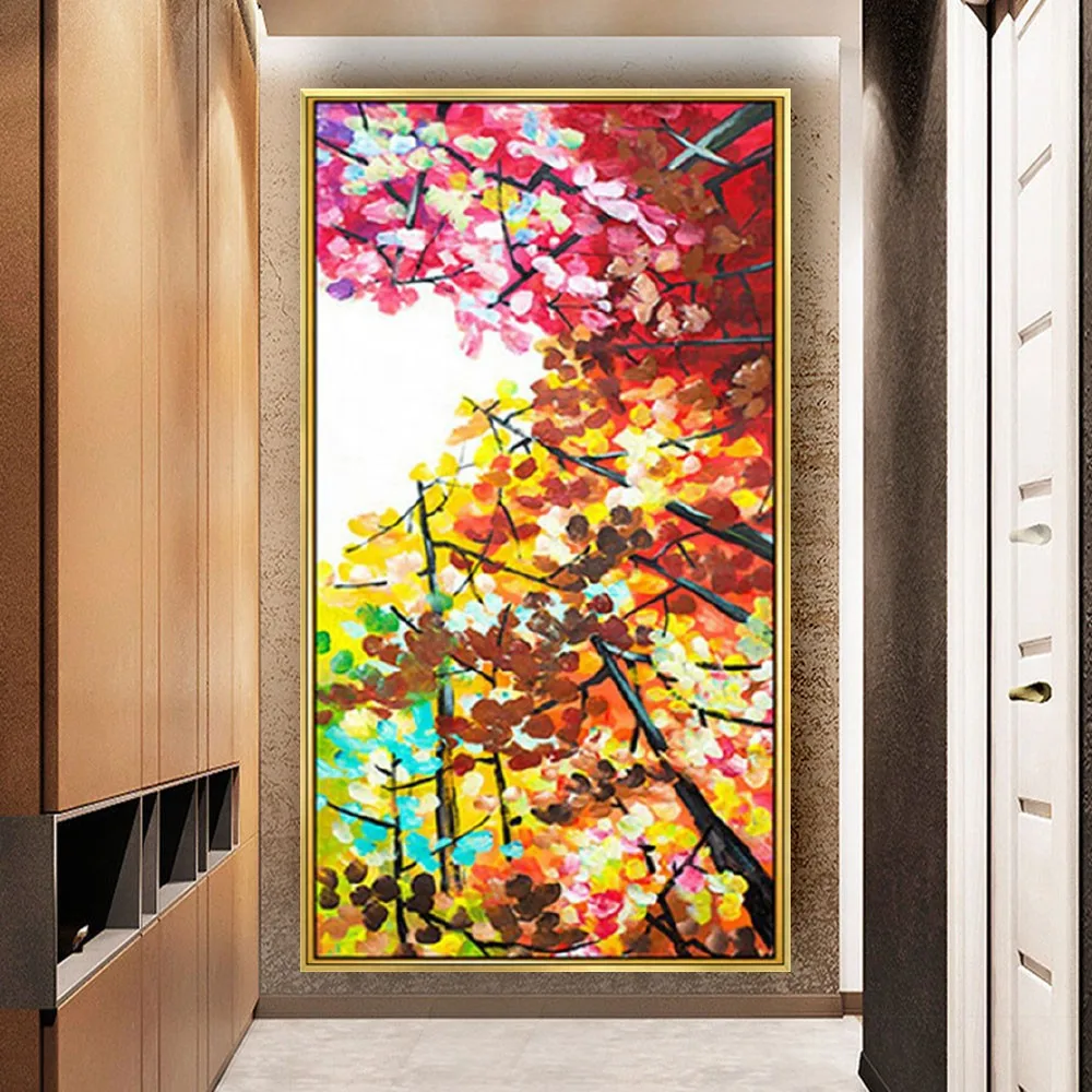 Flower Tree Abstract Large Size Landscape Oil Painting on Canvas Handmade Scandinavian Cuadros Wall Art Picture for Living Room
Flower Tree Abstract Large Size Landscape Oil Painting on Canvas Handmade Scandinavian Cuadros Wall Art Picture for Living Room
