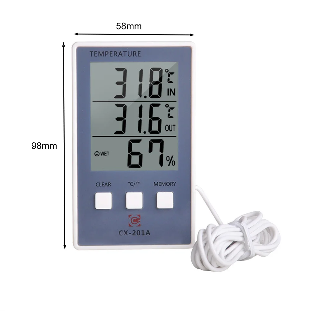 Digital Thermometer Hygrometer Hygrothermograph Indoor Outdoor Temperature Humidity Meter Display LCD Screen
Digital Thermometer Hygrometer Hygrothermograph Indoor Outdoor Temperature Humidity Meter Display LCD Screen