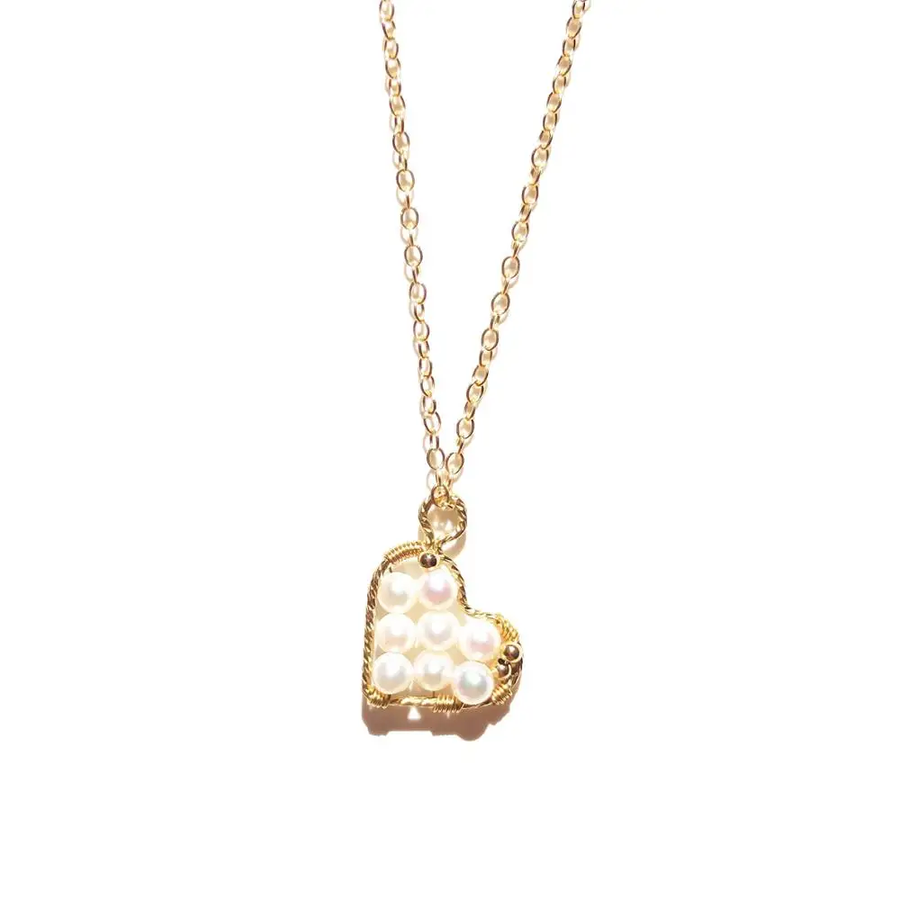 Lii Ji Natural Freshwater Pearl Heart Charm Pendant Necklace 14k Gold Filled Chain Link Necklace Gold Choker Necklalce 40+5cm
Lii Ji Natural Freshwater Pearl Heart Charm Pendant Necklace 14k Gold Filled Chain Link Necklace Gold Choker Necklalce 40+5cm