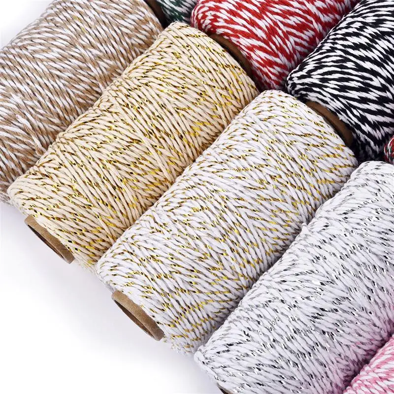 100M/Roll Cotton Cord Baker Twine Colorful Cotton Crafts Twine Macrame Cord String DIY Home Textile Gift Wrapping Wedding Decor
100M/Roll Cotton Cord Baker Twine Colorful Cotton Crafts Twine Macrame Cord String DIY Home Textile Gift Wrapping Wedding Decor