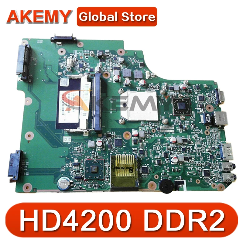 

Материнская плата AKEMY PN 1310A2250810 SPS V000185580 для ноутбука Toshiba SATELLITE L505 L505D HD 4200 DDR2, материнская плата, Бесплатный ЦП