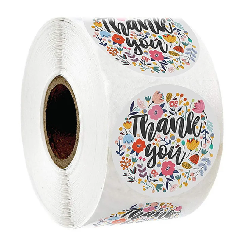 The 100/500Pcs flowery gift packaging label expresses my gratitude 1 inch round thank you flowers sticker
The 100/500Pcs flowery gift packaging label expresses my gratitude 1 inch round thank you flowers sticker