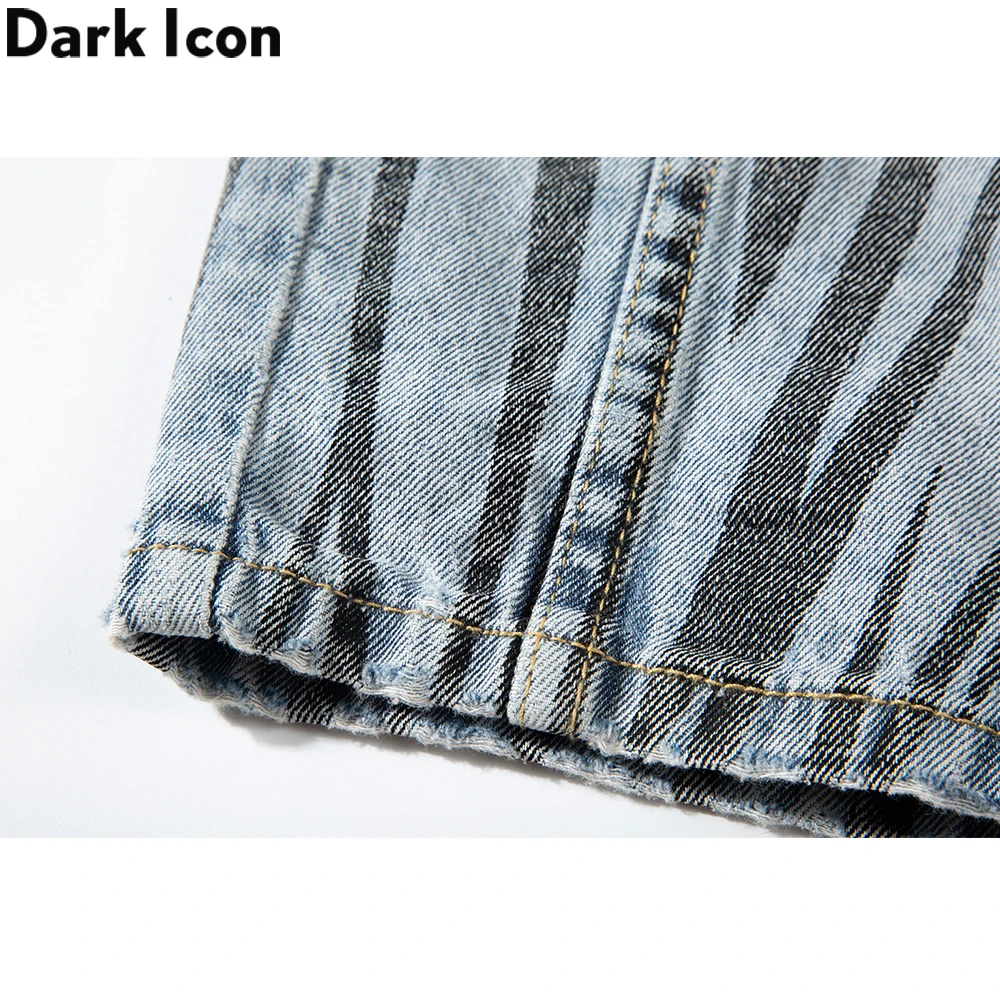 Мужские прямые джинсовые шорты Dark Icon летние мужские с ремешком на талии | Мужская
