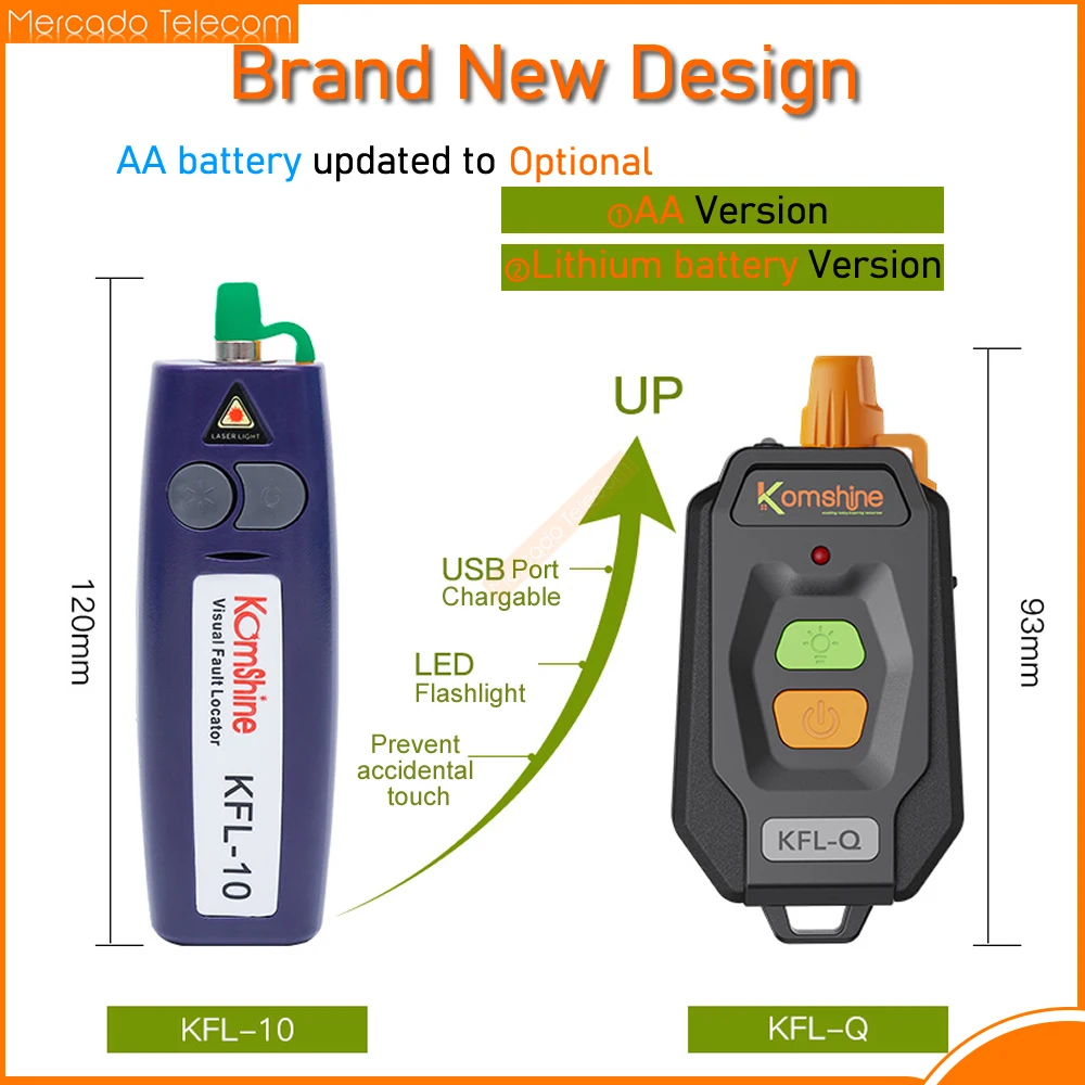 KFL-Q Portable USB Li-Battery KFL-10 Visual Fault Locator VFL Optical Fiber Cable Tester Break Checker 10/20/30mw
KFL-Q Portable USB Li-Battery KFL-10 Visual Fault Locator VFL Optical Fiber Cable Tester Break Checker 10/20/30mw
