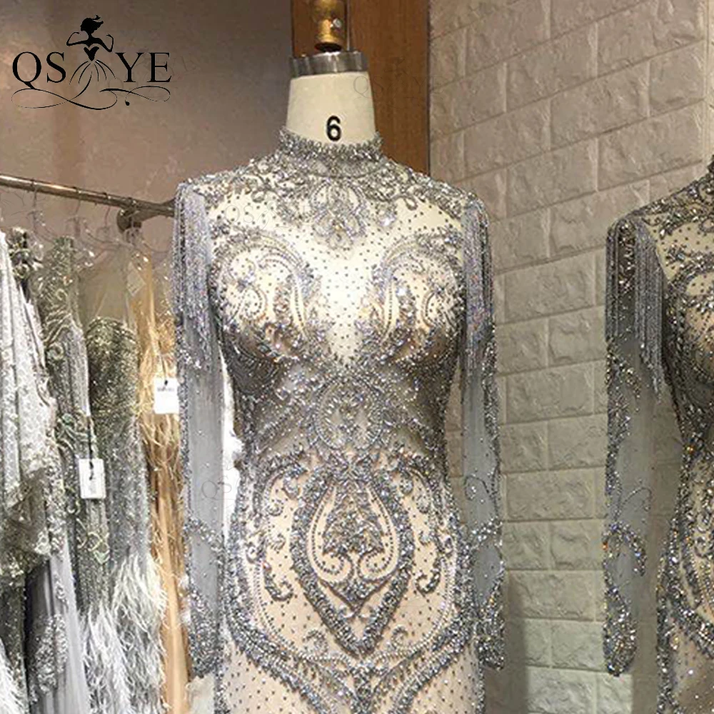 QSYYE Luxury Africa Style Nude Prom Dress Long Sleeves Gown Luxury Bead Evening Dress Extravagant High Neck Feathers Party Dress
QSYYE Luxury Africa Style Nude Prom Dress Long Sleeves Gown Luxury Bead Evening Dress Extravagant High Neck Feathers Party Dress