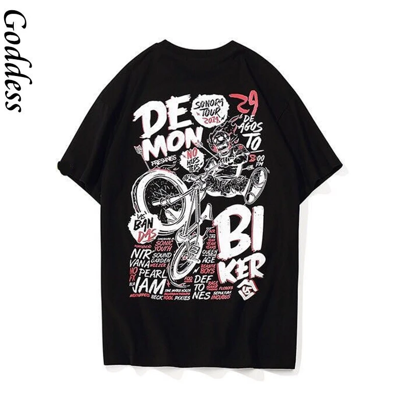 Women Men TShirt Streetwear Funny Black Tees Men Summer Half Sleeve Loose Tops Funny Boys Couple High Street Cool T shirts 
Women Men TShirt Streetwear Funny Black Tees Men Summer Half Sleeve Loose Tops Funny Boys Couple High Street Cool T shirts