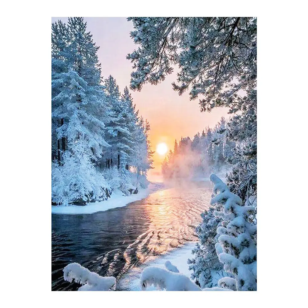 Winter snow Diamond Painting Round Full Drill scenic river Nouveaute DIY Mosaic Embroidery 5D Cross Stitch home decor gifts
Winter snow Diamond Painting Round Full Drill scenic river Nouveaute DIY Mosaic Embroidery 5D Cross Stitch home decor gifts