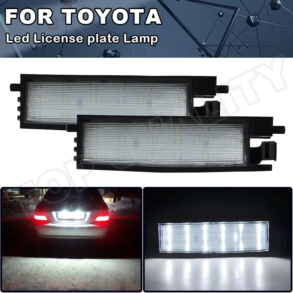 2Pcs Error Free Car Rear LED License Number Plate Light Lamp 6000K For TOYOTA RAV 4 III Auris II 2012- Yaris 1999-2005 White
2Pcs Error Free Car Rear LED License Number Plate Light Lamp 6000K For TOYOTA RAV 4 III Auris II 2012- Yaris 1999-2005 White