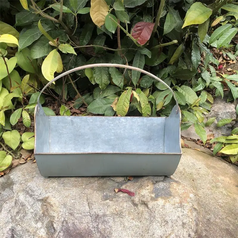 S/2 34x17xH11 Metal Planter Galvanized Succulent Pots Vintage Iron Hanging Flower Basket Farmhouse Decor SF-210204
S/2 34x17xH11 Metal Planter Galvanized Succulent Pots Vintage Iron Hanging Flower Basket Farmhouse Decor SF-210204