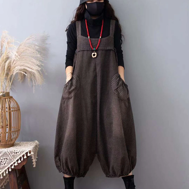 Max LuLu Autumn Fashion Designs Pantalons Women Korean Style Pants Plaid Oversized Overalls Ladies Denim Trousers Vintage Jeans
Max LuLu Autumn Fashion Designs Pantalons Women Korean Style Pants Plaid Oversized Overalls Ladies Denim Trousers Vintage Jeans