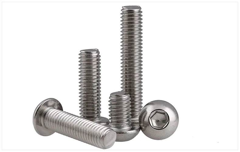 304 Stainless Steel Round Head / Pan Head Hexagon Socket Screw Half Round Cup Screw Mushroom Head Bolt 10Pcs
304 Stainless Steel Round Head / Pan Head Hexagon Socket Screw Half Round Cup Screw Mushroom Head Bolt 10Pcs