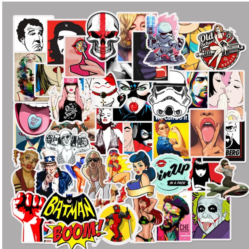 50 pcs Waterproof personality PVC Graffiti Waterproof Skateboard Travel Suitcase Phone Laptop Luggage Stickers Cute Kids Girl
50 pcs Waterproof personality PVC Graffiti Waterproof Skateboard Travel Suitcase Phone Laptop Luggage Stickers Cute Kids Girl