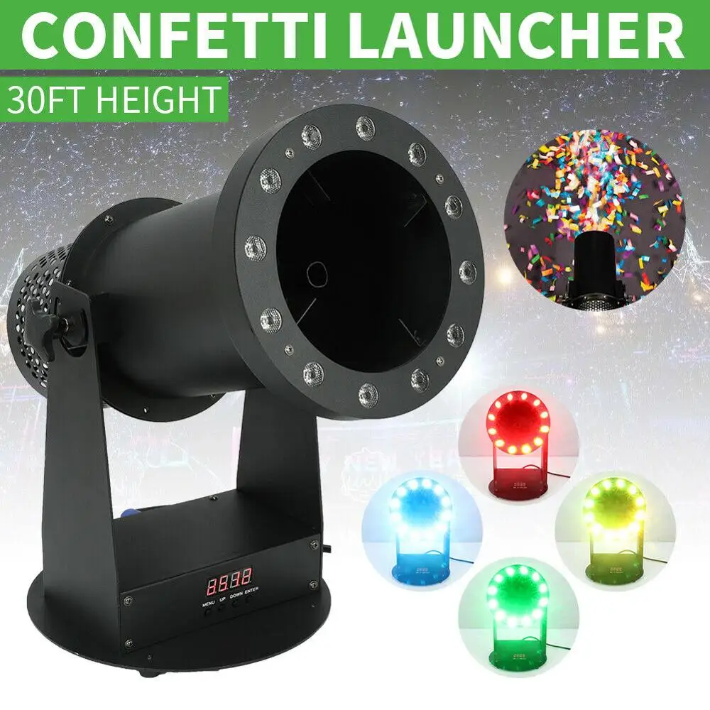 1200W LED Confetti Cannon Machine Launcher Confetti Machine for Wedding Party DJ Stage w/ Remote Control
1200W LED Confetti Cannon Machine Launcher Confetti Machine for Wedding Party DJ Stage w/ Remote Control
