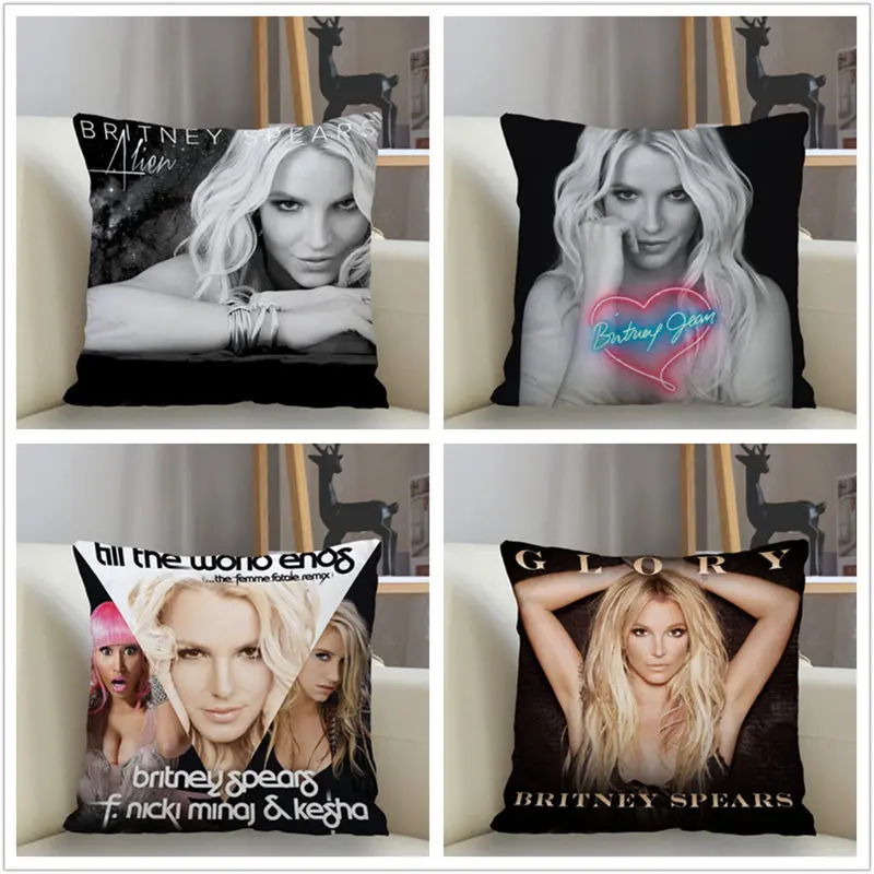 

Musife New Custom Britney Spears Pillowcase Sofa Decorative Cushion Cover Pillowcase Home Decor Drop Shipping Wholesale
