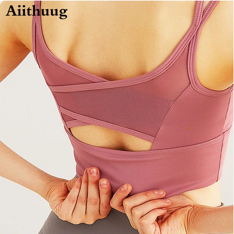 Aiithuug Для женщин спортивный бюстгальтер удлиненный укороченный топ на бретелях на подкладке тренировка Бег Йога сетчатая спинка, без провол...
Aiithuug Для женщин спортивный бюстгальтер удлиненный укороченный топ на бретелях на подкладке тренировка Бег Йога сетчатая спинка, без провол...