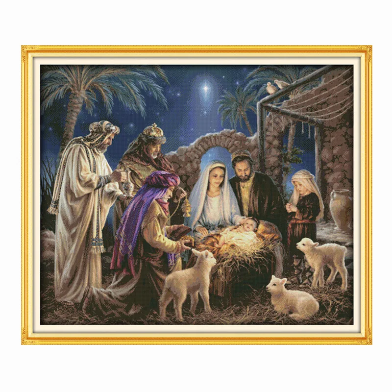 Cross Stitch Kits Nativity Embroidery Needlework Sets 14CT 11CT DIY Handmade for Home Living Room Wall Decor R763
Cross Stitch Kits Nativity Embroidery Needlework Sets 14CT 11CT DIY Handmade for Home Living Room Wall Decor R763