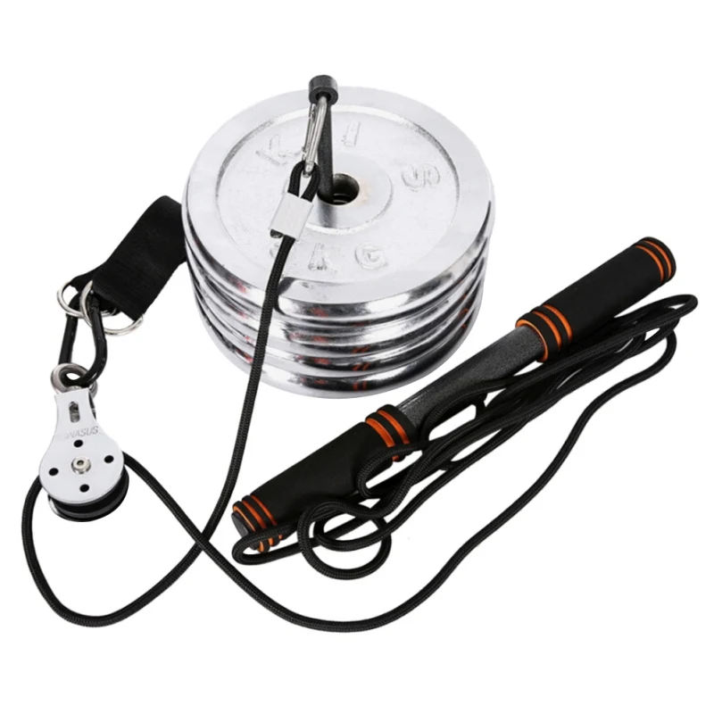 Fitness Pulley Cable System DIY Loading Pin Lifting Triceps Rope Machine Workout Adjustable Length Home Sports Fitness Equipment
Fitness Pulley Cable System DIY Loading Pin Lifting Triceps Rope Machine Workout Adjustable Length Home Sports Fitness Equipment
