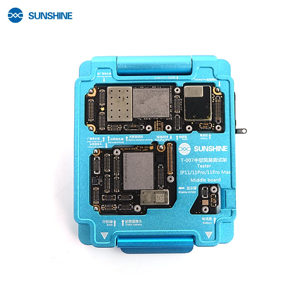 SUNSHINE T-007 3 In 1Middle Board Tester for iPhone 11/11 Pro 11Pro MAX Double-Deck Upper And Lower PCB Repair Testing Machine
SUNSHINE T-007 3 In 1Middle Board Tester for iPhone 11/11 Pro 11Pro MAX Double-Deck Upper And Lower PCB Repair Testing Machine