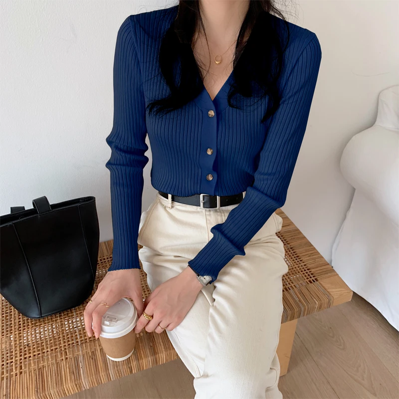 WSYORE Korean Style Knitted Cardigan Women Spring and Autumn Casual Slim Wild Long-sleeve Sweater Jacket Female NS2815
WSYORE Korean Style Knitted Cardigan Women Spring and Autumn Casual Slim Wild Long-sleeve Sweater Jacket Female NS2815