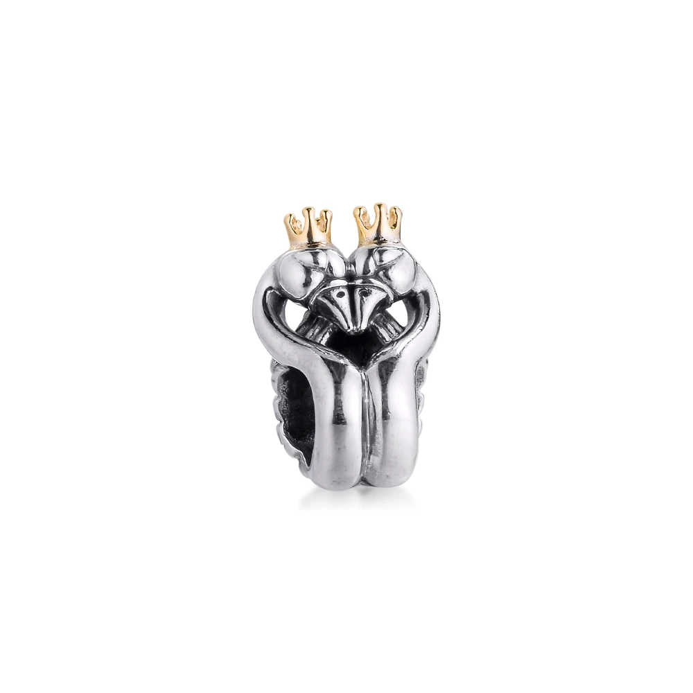 New Charms 925 Silver Original Fit Pandora Bracelets Sterling Two-tone Swans & Heart Charm Beads for diy Women Jewelry
New Charms 925 Silver Original Fit Pandora Bracelets Sterling Two-tone Swans & Heart Charm Beads for diy Women Jewelry