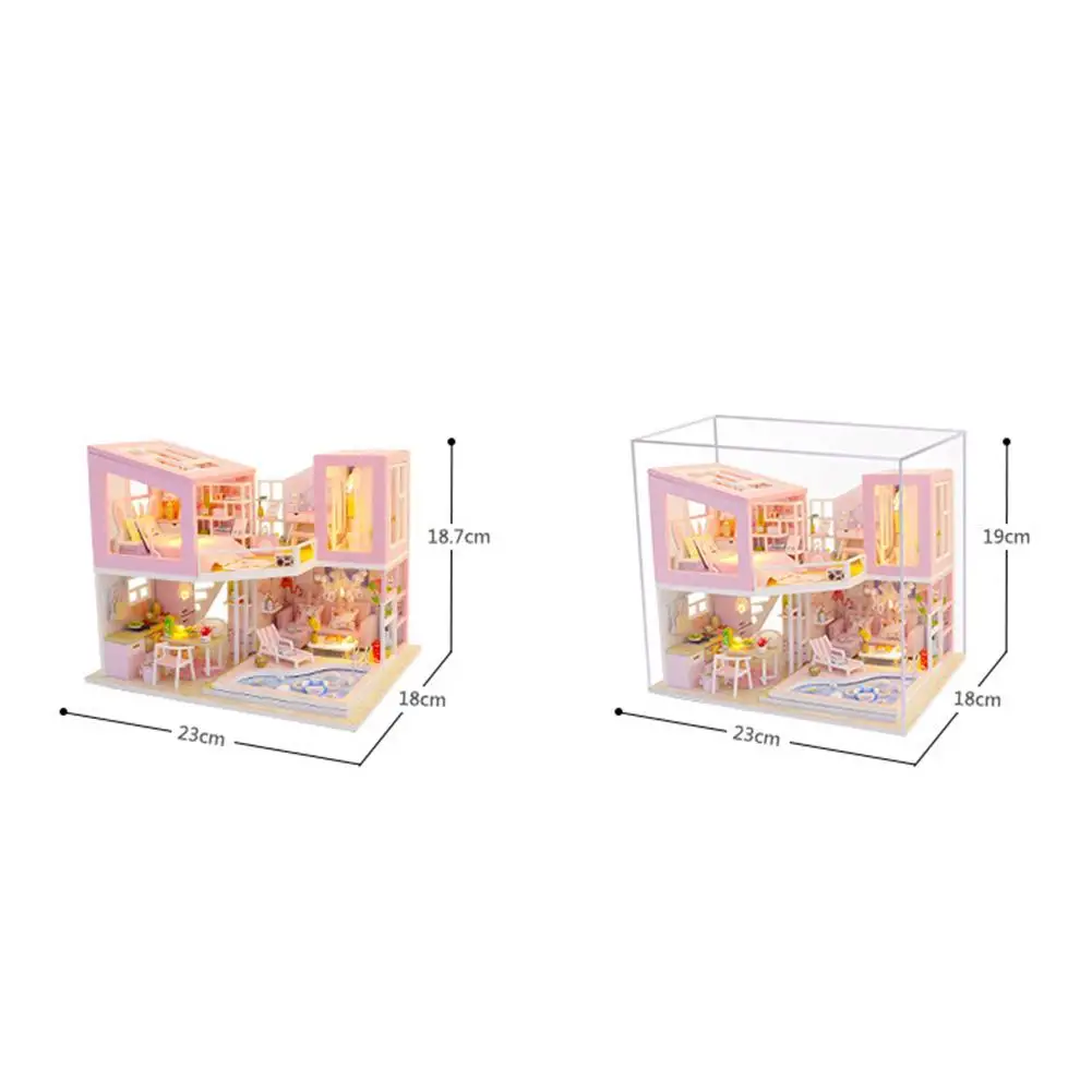 DIY Handmade Assembly Miniature 2-Floor Doll House LED Model Table Decoration Kids Early Education Toy
DIY Handmade Assembly Miniature 2-Floor Doll House LED Model Table Decoration Kids Early Education Toy
