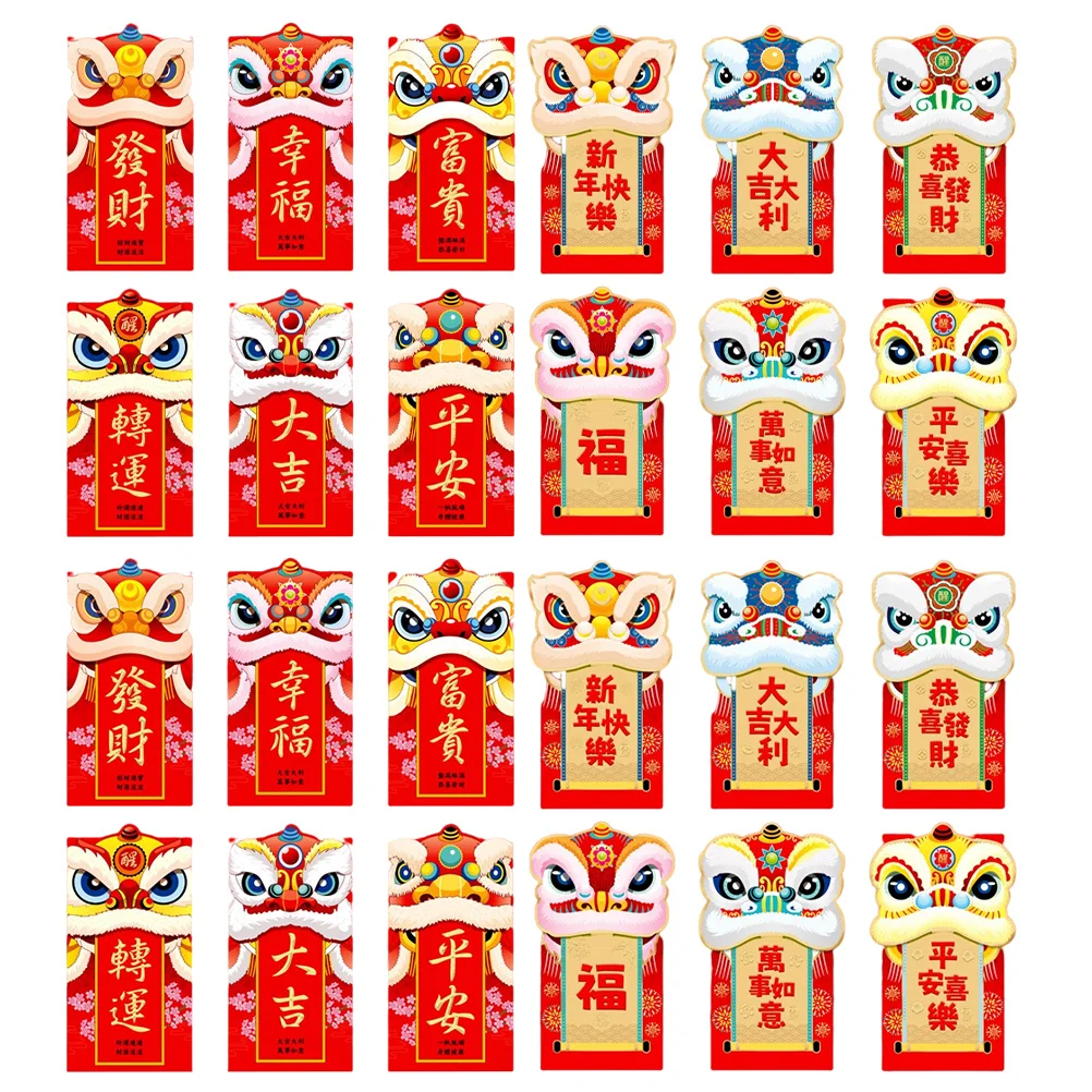 24Pcs New Year Red Envelopes Year of Tiger Red Pockets Spring Festival Red Envelopes
24Pcs New Year Red Envelopes Year of Tiger Red Pockets Spring Festival Red Envelopes
