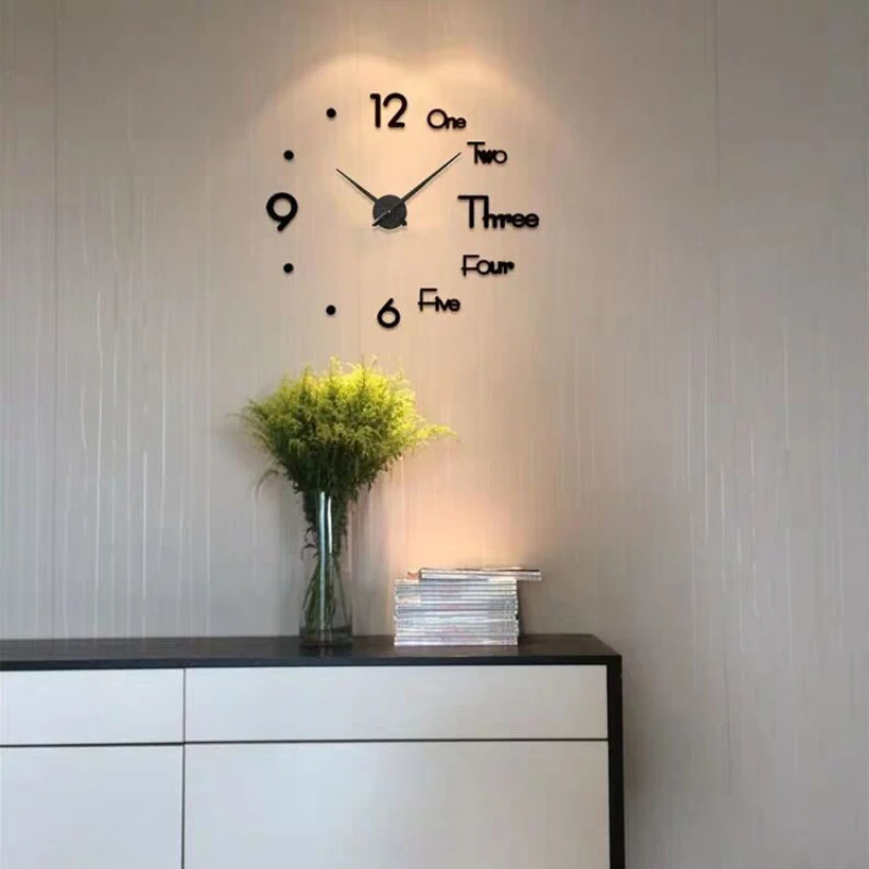 New Modern Nordic Wall Clock Sticker 3D DIY Quartz Needle Watch Clocks Living Room Large Clocks Acrylic Silent Home Decoration
New Modern Nordic Wall Clock Sticker 3D DIY Quartz Needle Watch Clocks Living Room Large Clocks Acrylic Silent Home Decoration