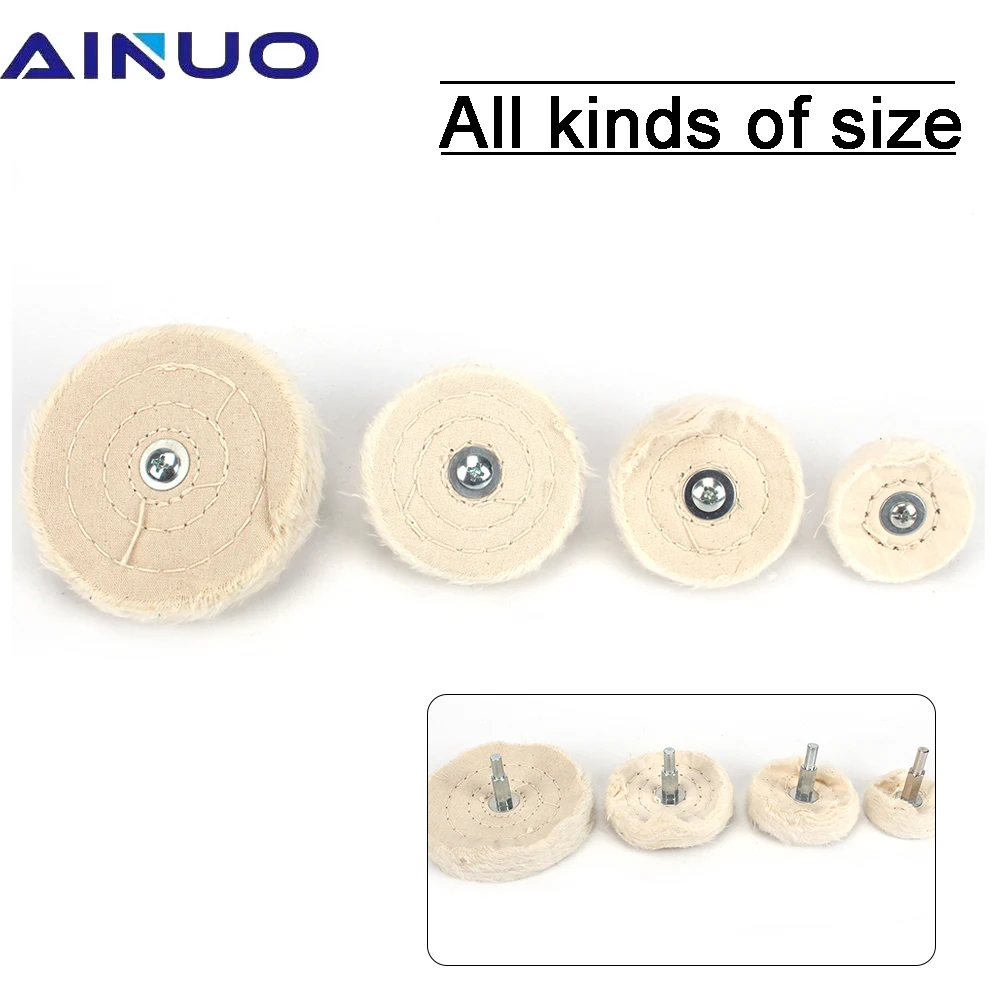 4Pcs Cotton Polishing Wheels Cloth Buffing Wheel Grinder 6mm Shank 6mm Shank 50-100mm Pad Handcraft
4Pcs Cotton Polishing Wheels Cloth Buffing Wheel Grinder 6mm Shank 6mm Shank 50-100mm Pad Handcraft
