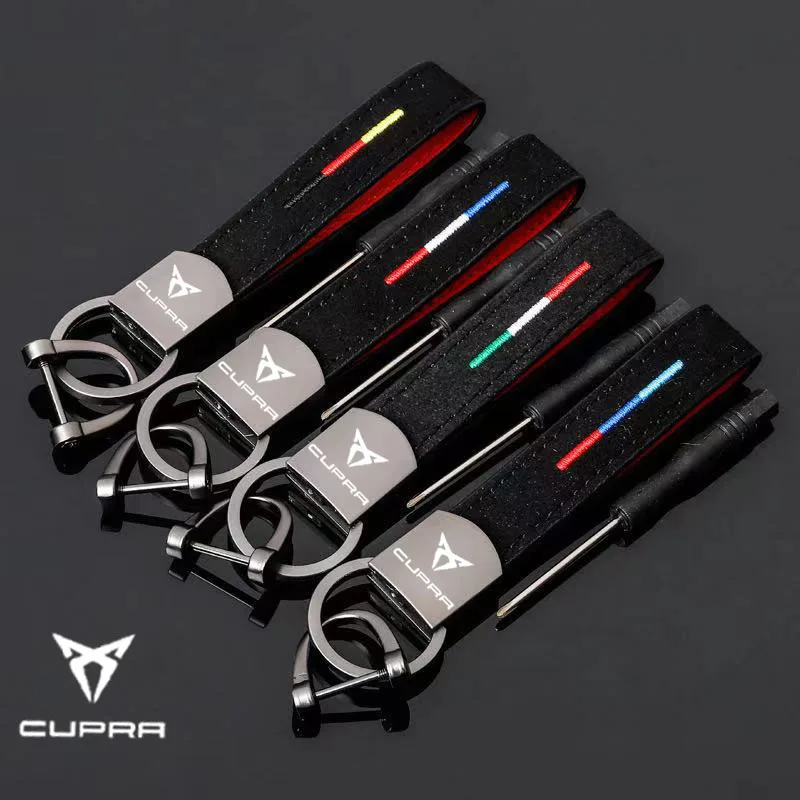 Car key chain three color embroidered leather key ring For Bolero Salsa Tango Cupra-only Cupra R Cupra Car general key chains
Car key chain three color embroidered leather key ring For Bolero Salsa Tango Cupra-only Cupra R Cupra Car general key chains
