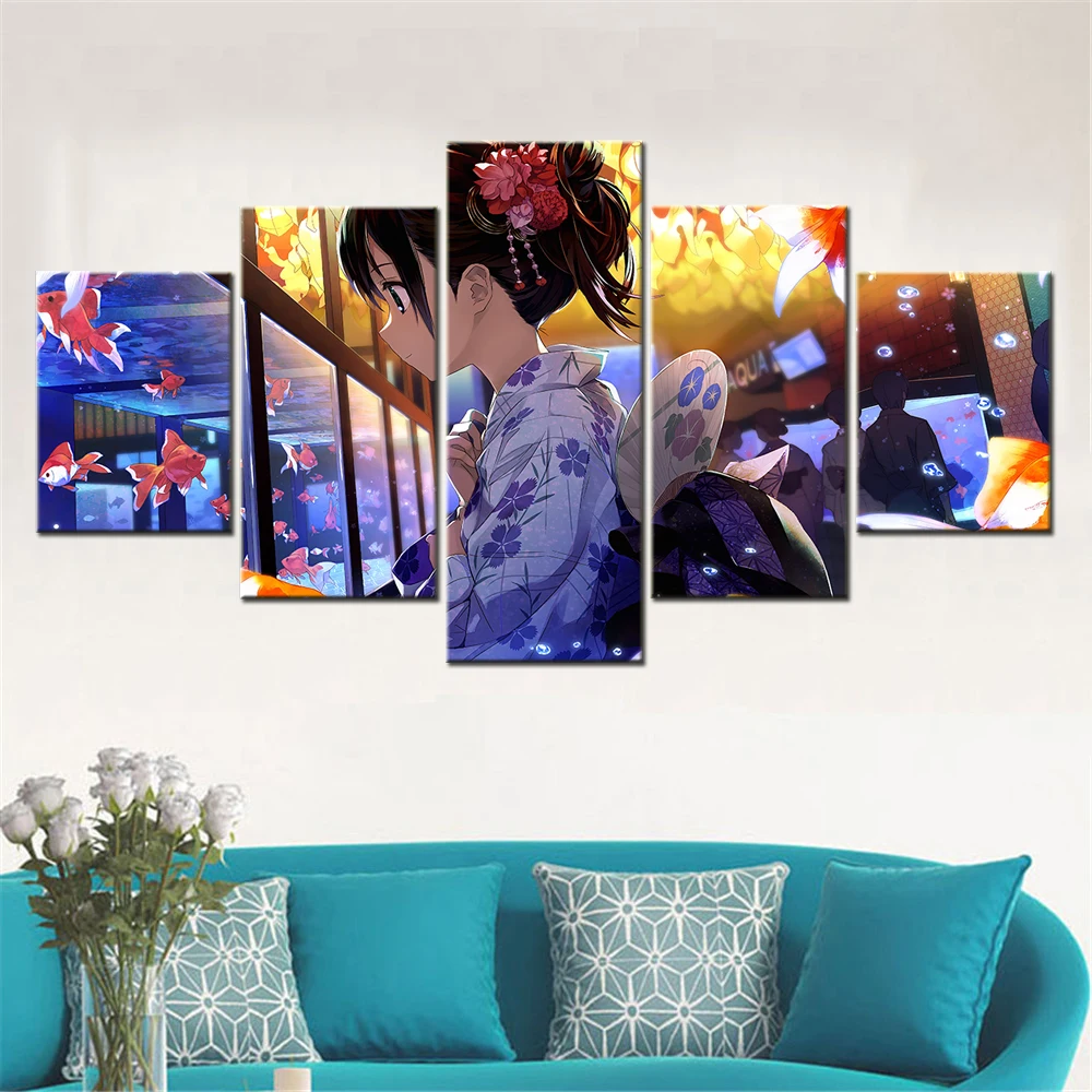 5 Pieces Wall Art Canvas Japanese Anime Poste Girl Kimono Modern Painting Picture Canvas Print Kids Bedroom Living Wall Art
5 Pieces Wall Art Canvas Japanese Anime Poste Girl Kimono Modern Painting Picture Canvas Print Kids Bedroom Living Wall Art