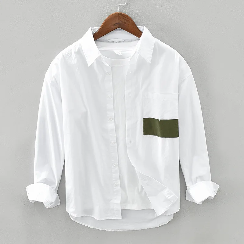 1988 Japan Style Streetwear Cargo Shirt Coats Autumn Pure Cotton Panelled Pockets Comfortable Youth Thin Jackets Male Blouse
1988 Japan Style Streetwear Cargo Shirt Coats Autumn Pure Cotton Panelled Pockets Comfortable Youth Thin Jackets Male Blouse