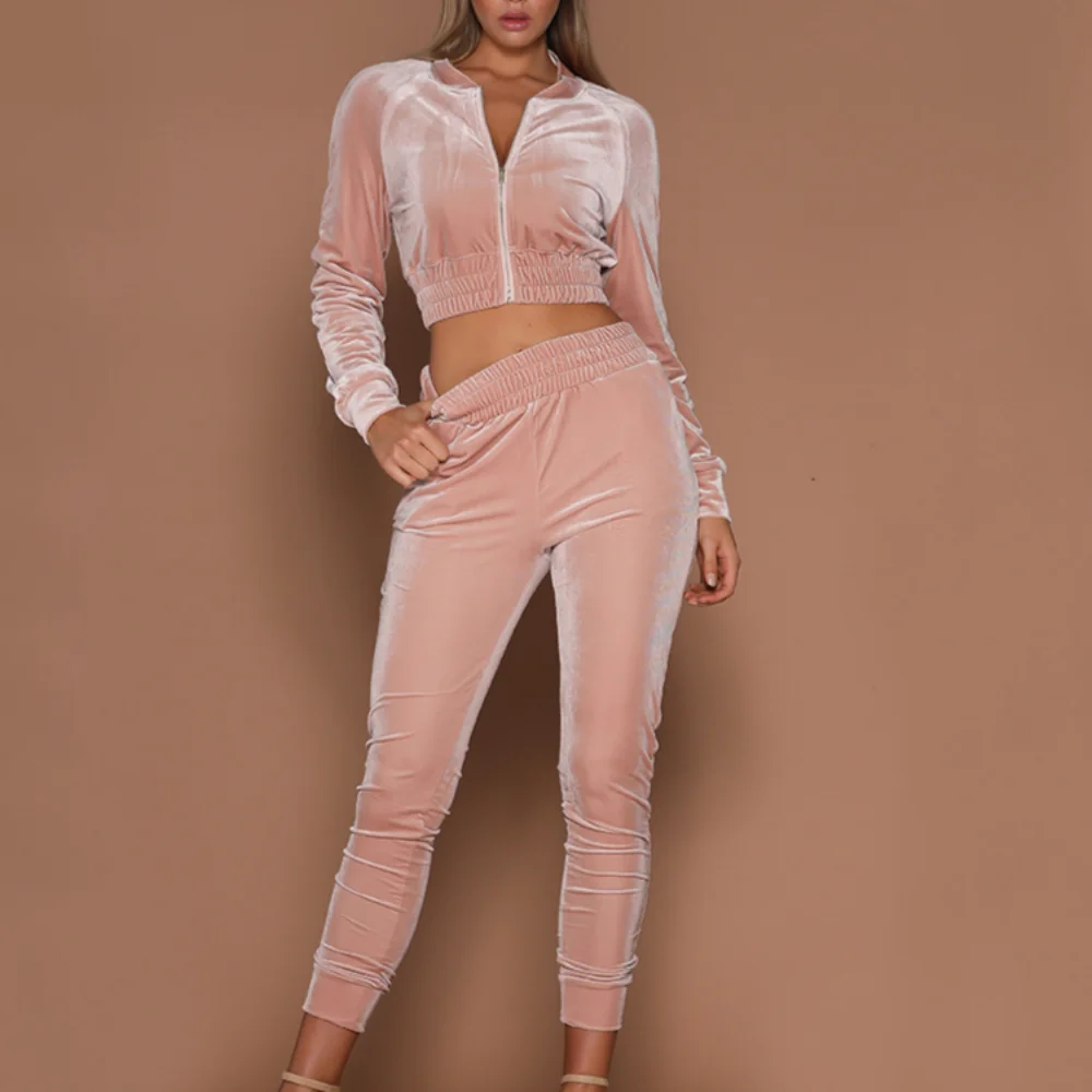 2 Piece Set Women Short Style Velvet Long Sleeve Tops Slim Fit Elastic Waist Pencil Pant Full Length Solid Female Trousers S-XXL
2 Piece Set Women Short Style Velvet Long Sleeve Tops Slim Fit Elastic Waist Pencil Pant Full Length Solid Female Trousers S-XXL