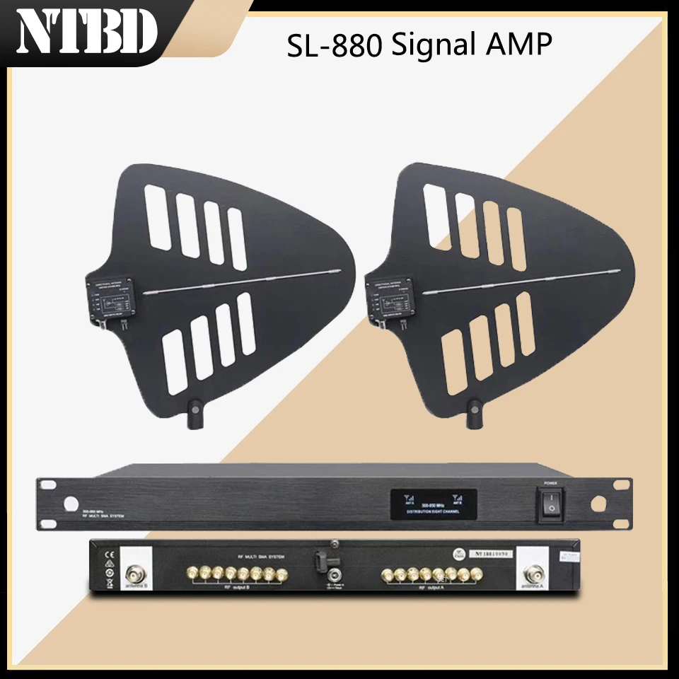 NTBD High Quality SL-880 Professional Wireless Microphone Amplifier with Transmitter Frequency 500-900
NTBD High Quality SL-880 Professional Wireless Microphone Amplifier with Transmitter Frequency 500-900