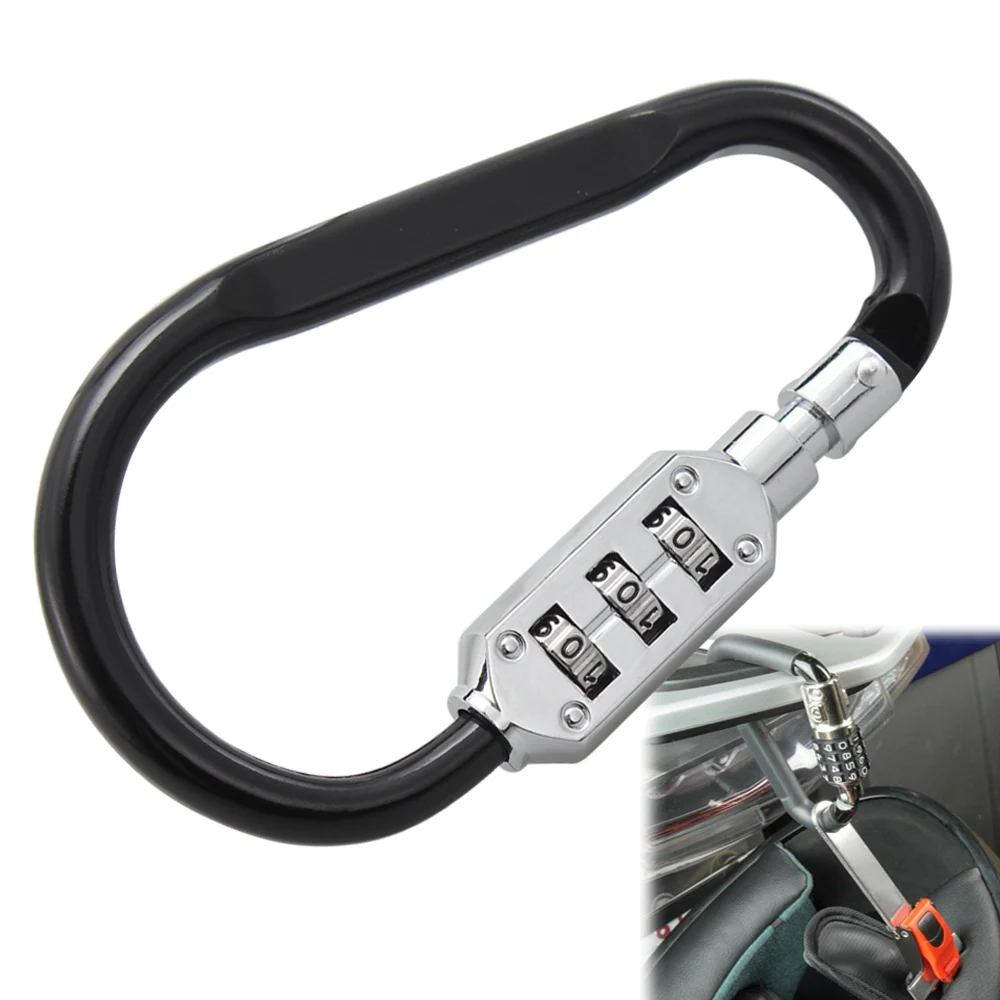 Helmet Security Lock T-bar 3-Digit Combination For Harley Honda Kawasaki Yamaha Vespa Dirt Bike Silver Black Motorcycle Parts
Helmet Security Lock T-bar 3-Digit Combination For Harley Honda Kawasaki Yamaha Vespa Dirt Bike Silver Black Motorcycle Parts